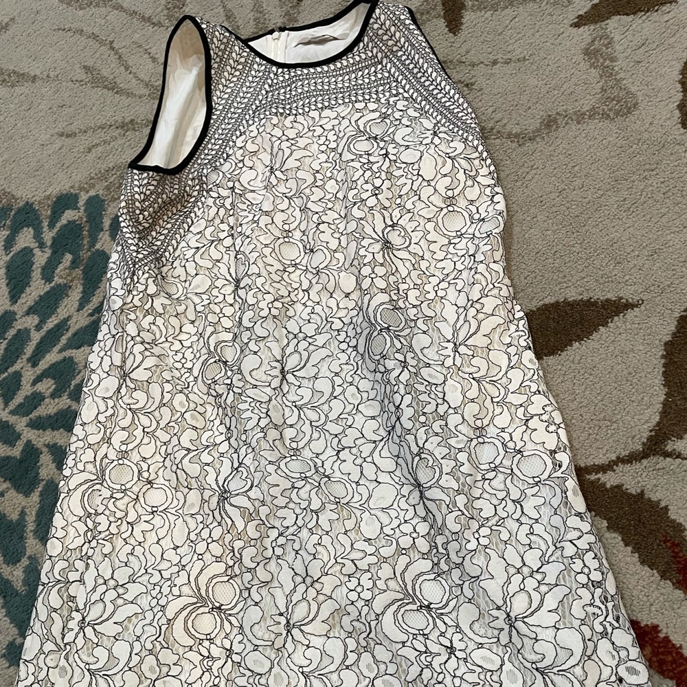 Black and White Lace Dress